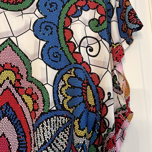 Isle Shift Dress art deco mosaic design Size Medium. - Picture 3 of 6